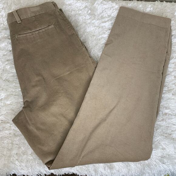Haggar Other - Haggar Wide Wale Corduroy Tan Pants Sz 32 x 32 Vintage